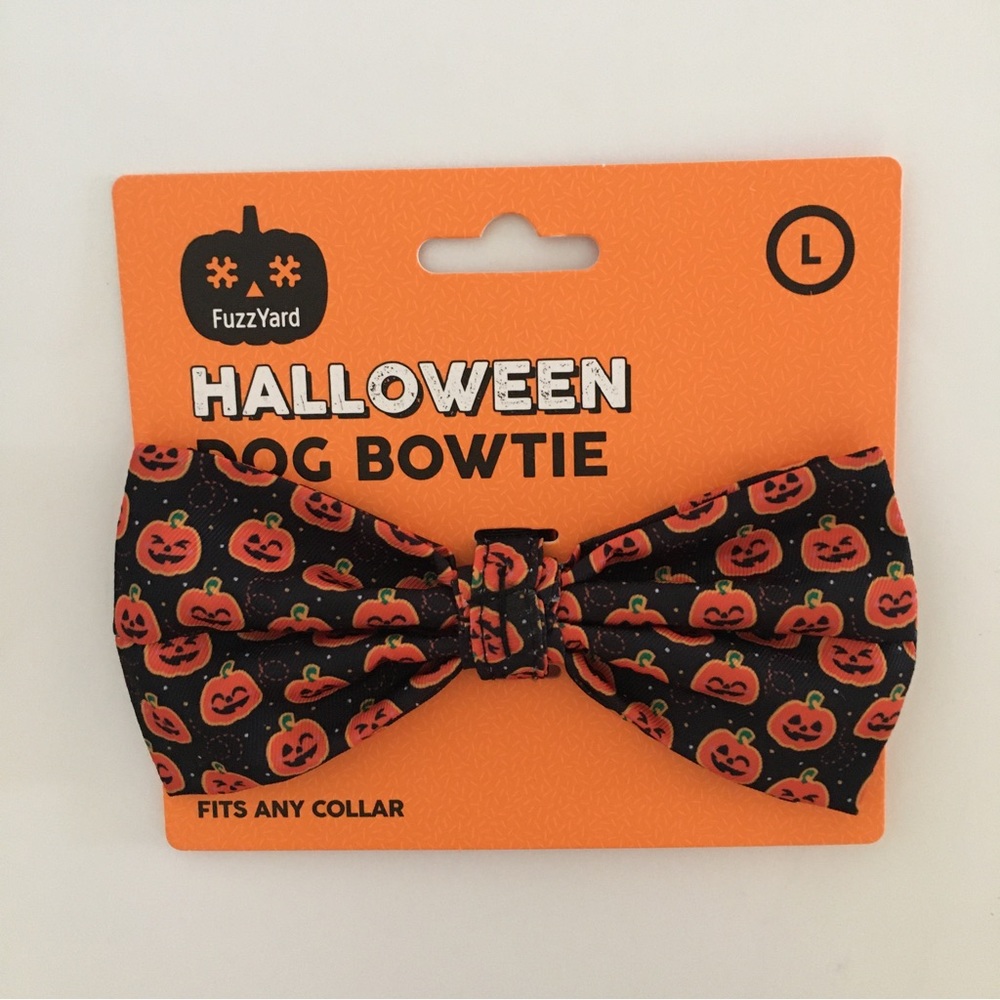 NEW (L) Dog BowTie Halloween Theme by FuzzYard